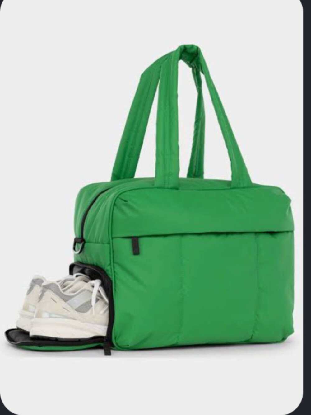 CALPAK Luka Duffel TravelSleeve Weekender Bag Apple Green Satchel EUC